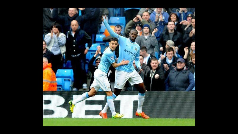 Premier League, poker di City e United. In gol Jovetic, tris del Chelsea allo Stoke
