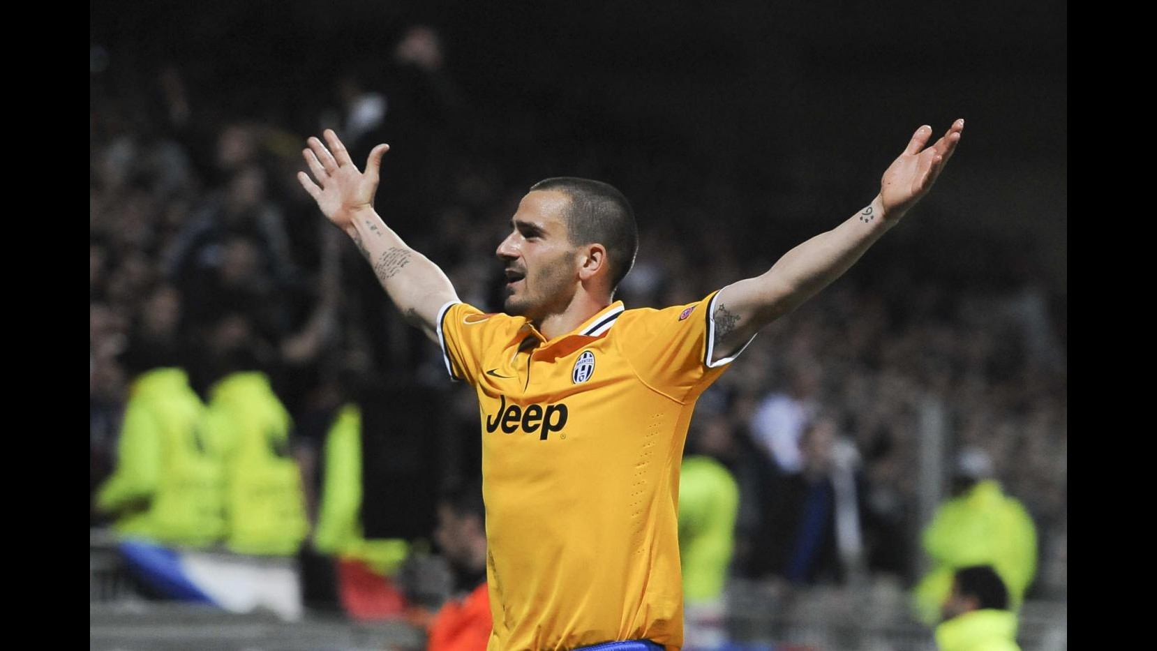 Europa League, Bonucci colpisce Lione: 0-1, Juventus vede semifinale