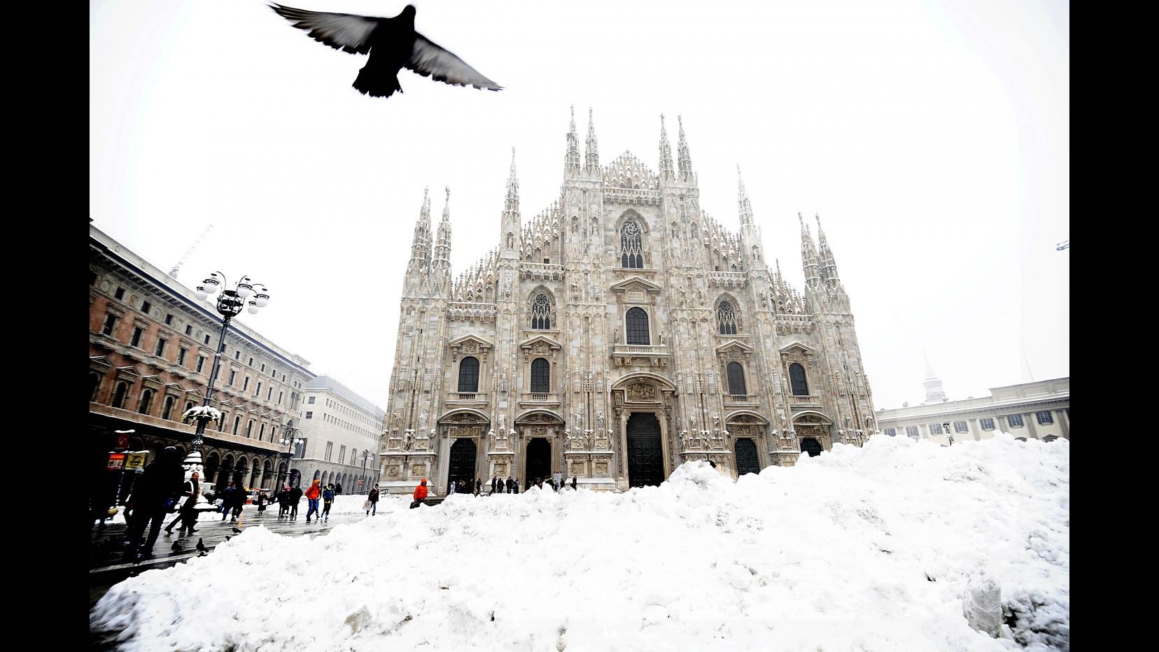 Maltempo, allerta neve fino a 40 cm e forti venti su Nord e Centro