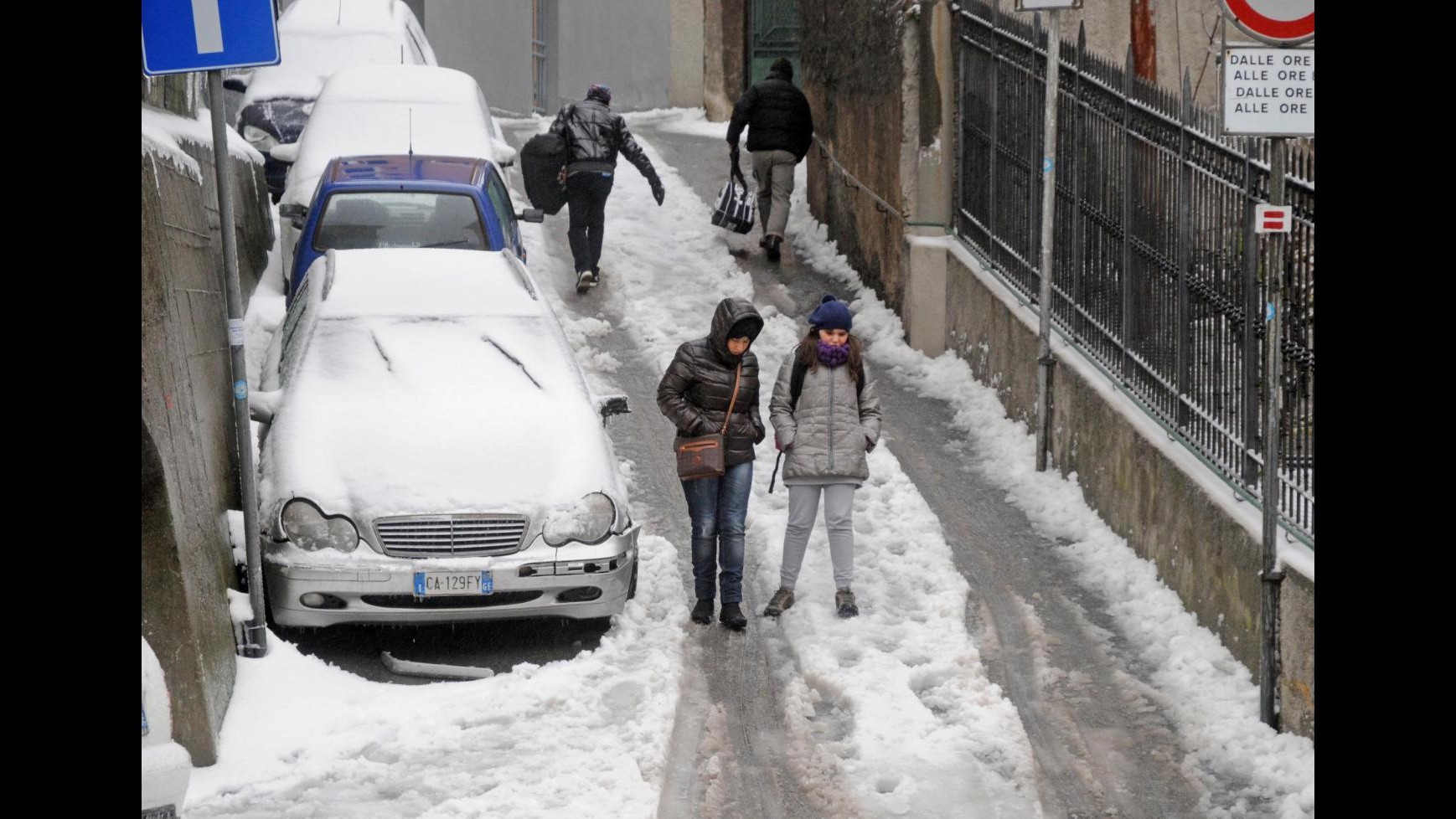Maltempo, a ore i primi fiocchi, domani scuole chiuse a Genova