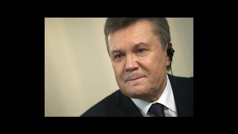 Yanukovych ad AP: Parlerò con Putin perché Crimea torni a Kiev