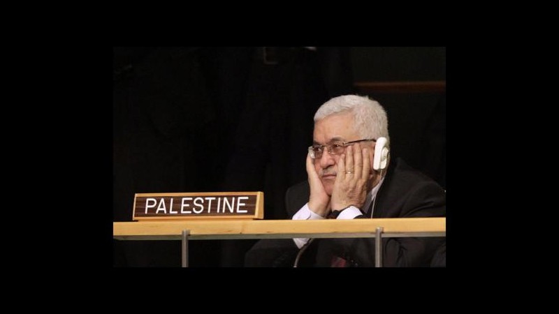 Abbas: Chiederemo riconoscimento Palestina a 15 agenzie Onu