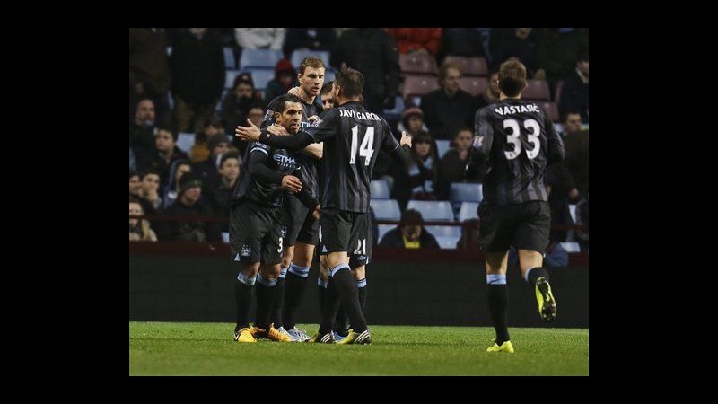 Premier League, Manchester City corsaro su campo Aston Villa decide Tevez