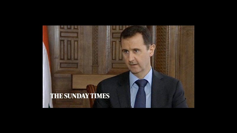 Siria, Assad al Sunday Times: Regno Unito vuole peggiorare la crisi