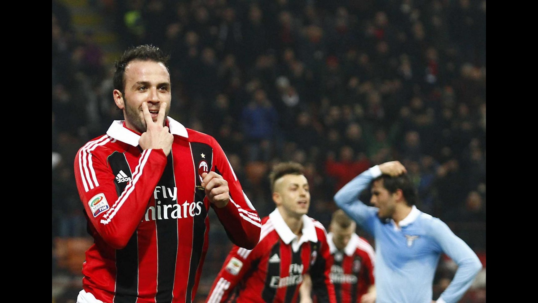 Serie A, Milan-Lazio 3-0: Pazzini non fa rimpiangere Balotelli