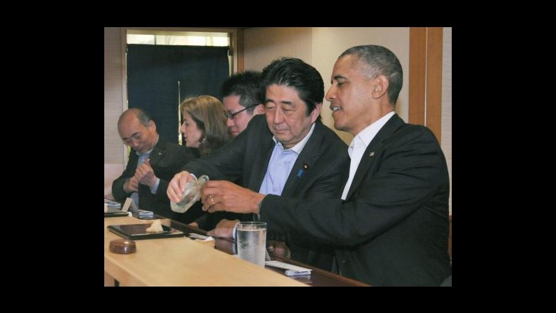 Menu sushi da 300 dollari per Obama a Tokyo