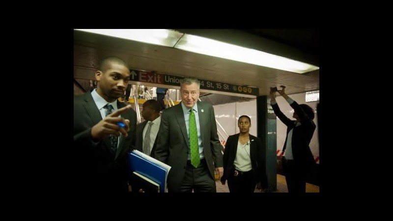 Bill de Blasio, un gigante in mezzo ai grattacieli di New York