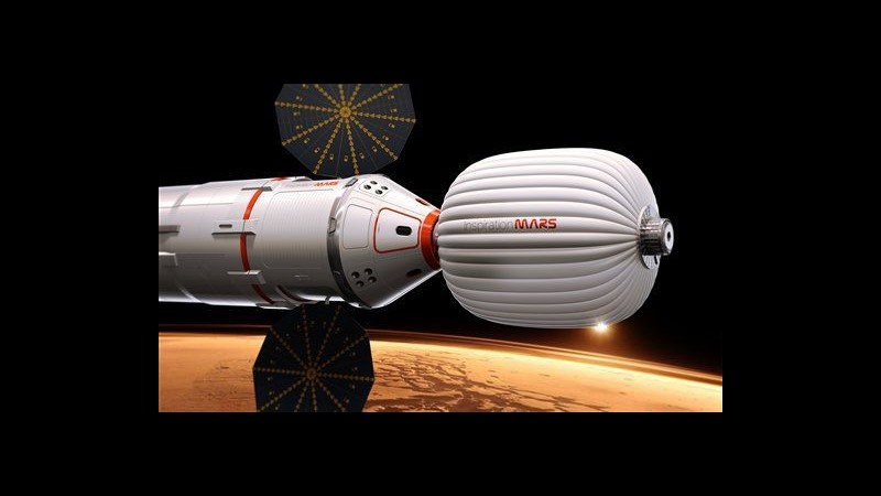 Spazio, nel 2018 missione privata verso Marte: a bordo coppia sposata