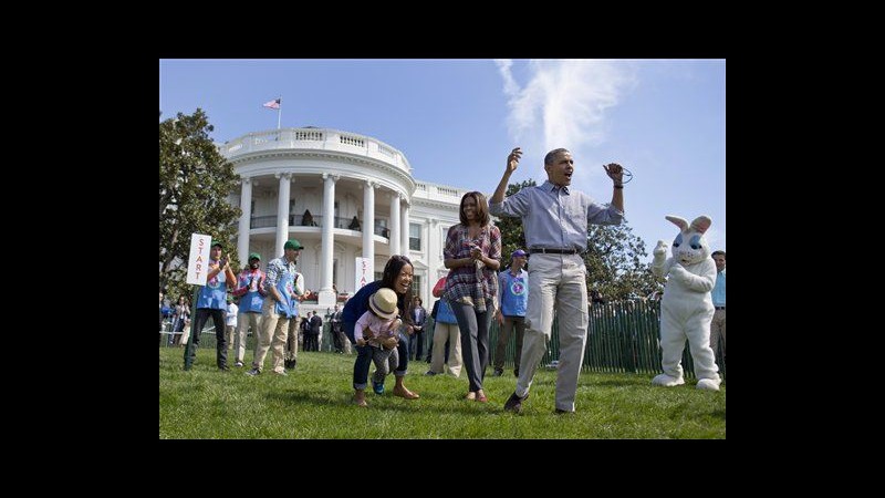 Usa, festa alla Casa Bianca per il tradizionale Easter Egg Roll