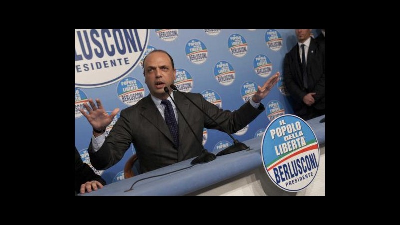 Elezioni, soddisfazione Pdl, Alfano: Siamo maggioranza Senato