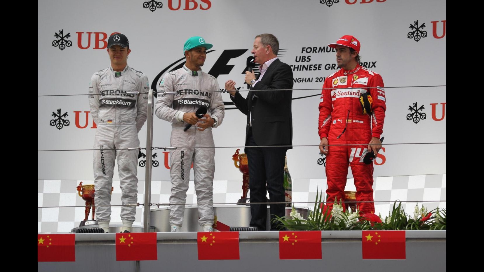 Hamilton imperatore della Cina ma Ferrari c’è: per Alonso  primo podio 2014
