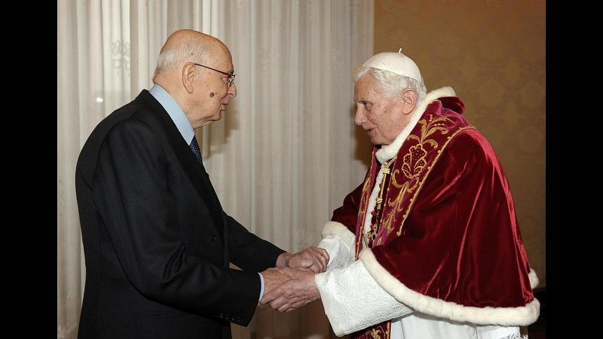Napolitano al Papa: Popolo italiano è grato per la sua vicinanza