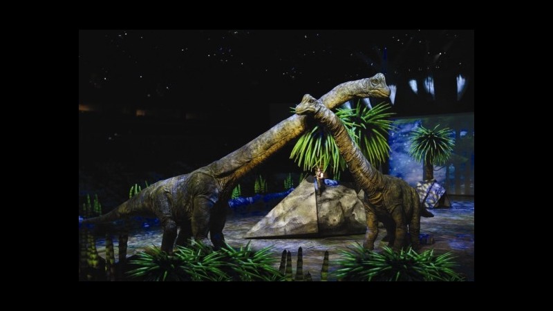 ‘Walking with dinosaurs’ lo spettacolo sui dinosauri da domani a Torino