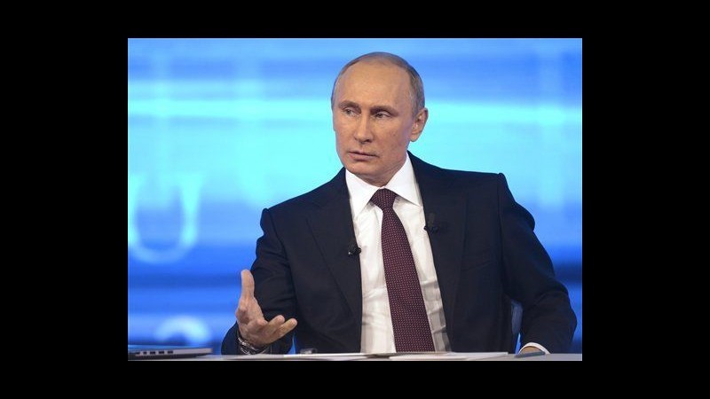 Ucraina, Putin a ‘Linea diretta’: Uso forza è grave crimine di Kiev
