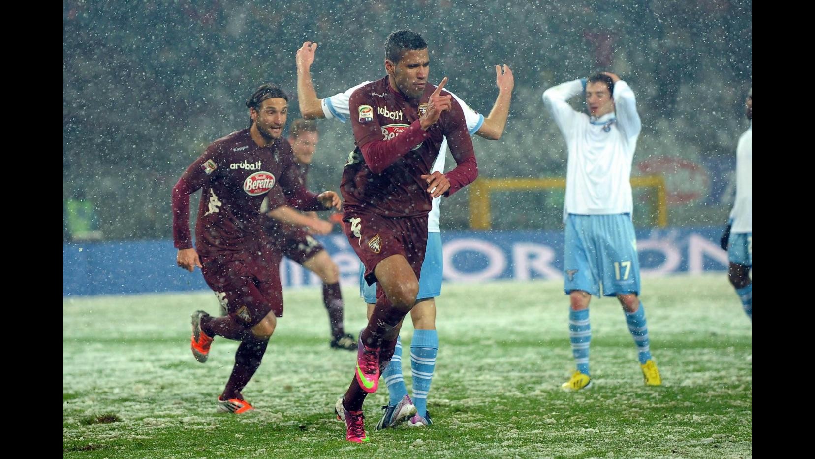 Serie A, Toro supera Lazio 1-0 sotto la neve, decide Jonathas