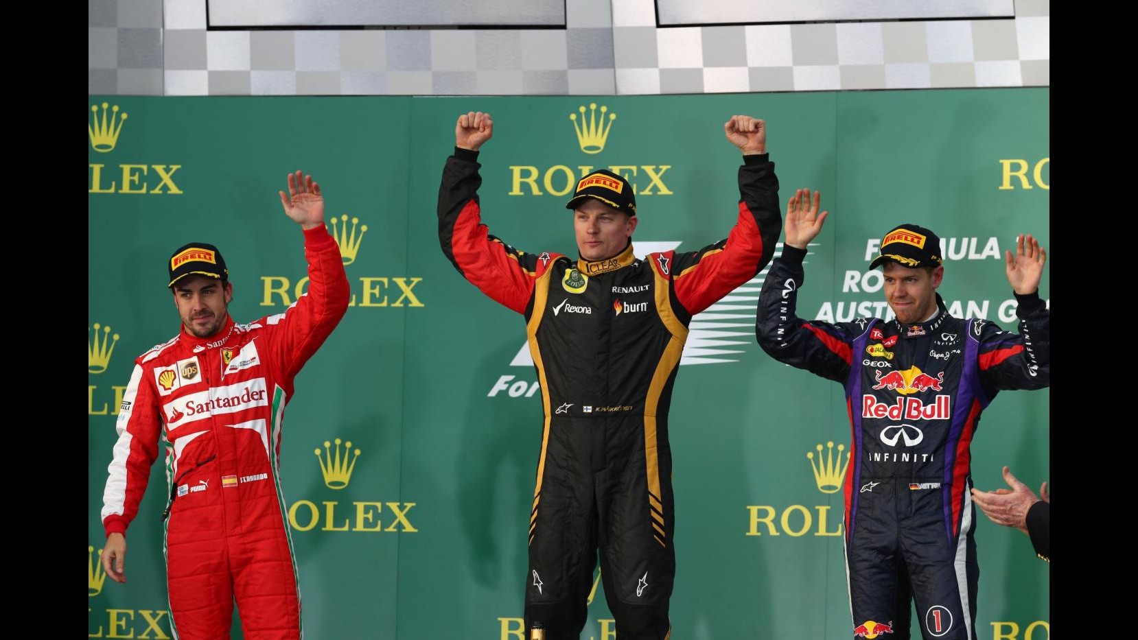 F1, Raikkonen vince il Gp di Australia. Alonso 2° davanti a Vettel