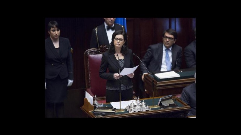 Laura Boldrini eletta presidente della Camera: Ascoltiamo sofferenza sociale
