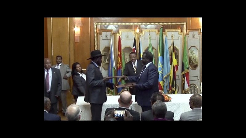 Sud Sudan, governo e ribelli firmano cessate il fuoco