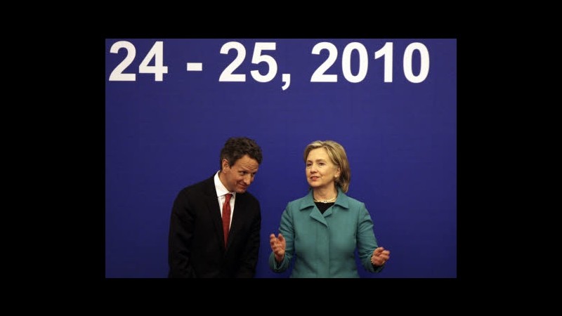 Usa, Geithner propose al suo posto la Clinton nel 2010, Obama rifiutò