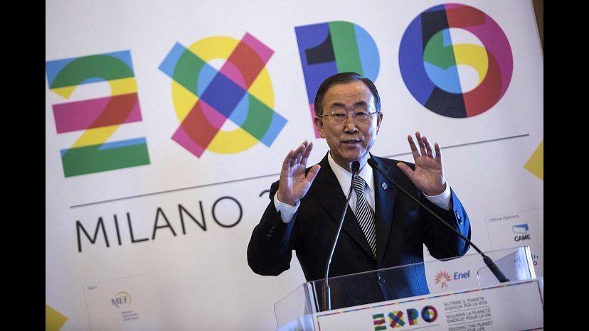 Expo, Ban Ki-moon: Onu all’Esposizione di Milano con la Sfida Fame Zero