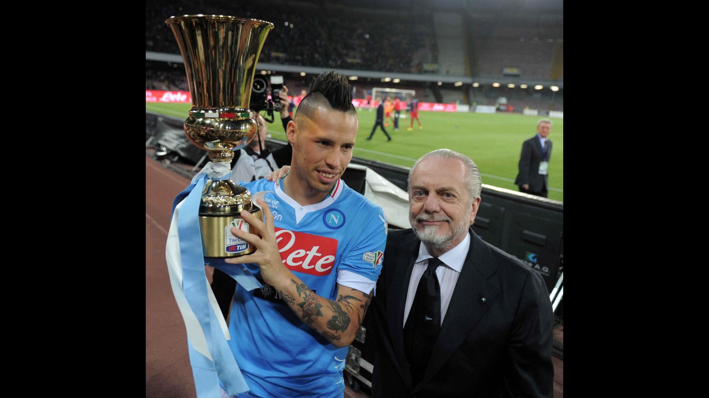 Spari Coppa Italia, De Laurentiis: Affetto e devozione a madre Ciro Esposito