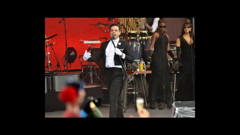 Robbie Williams suona in un comprensiorio sciistico in Austria