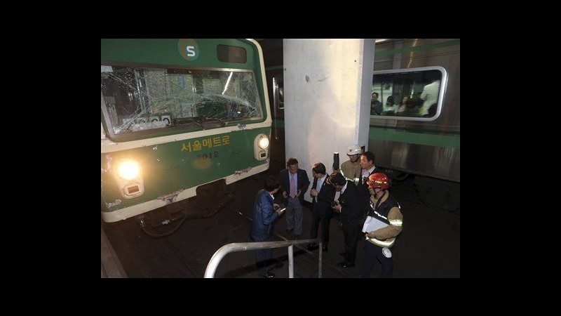 Sud Corea, collisione fra treni in metro Seul: 32 in ospedale
