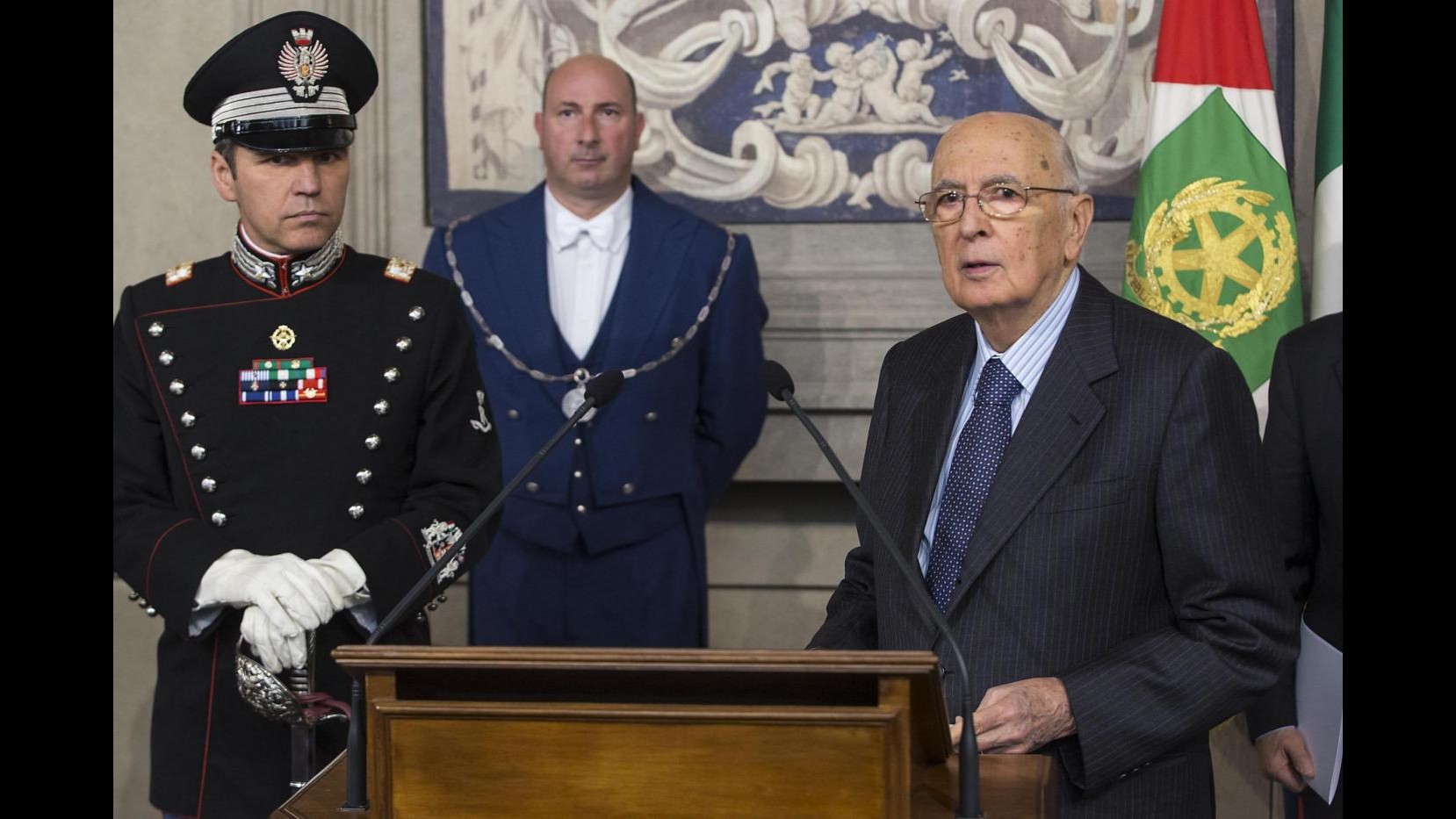 Napolitano: Tempo lavoro saggi 8-10 giorni, mi scuso per assenza donne