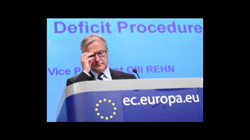Crisi, Ue: No concessione più tempo a Italia per rientro deficit
