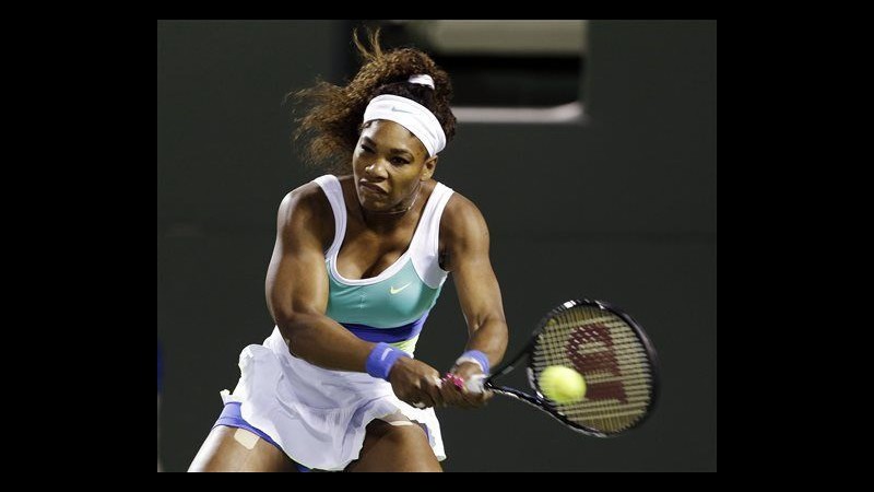Tennis, Serena Williams in finale a Miami. Gasquet in semifinale