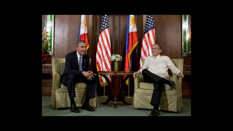 Filippine, Obama: Patto militare non è ritorno permanente soldati Usa
