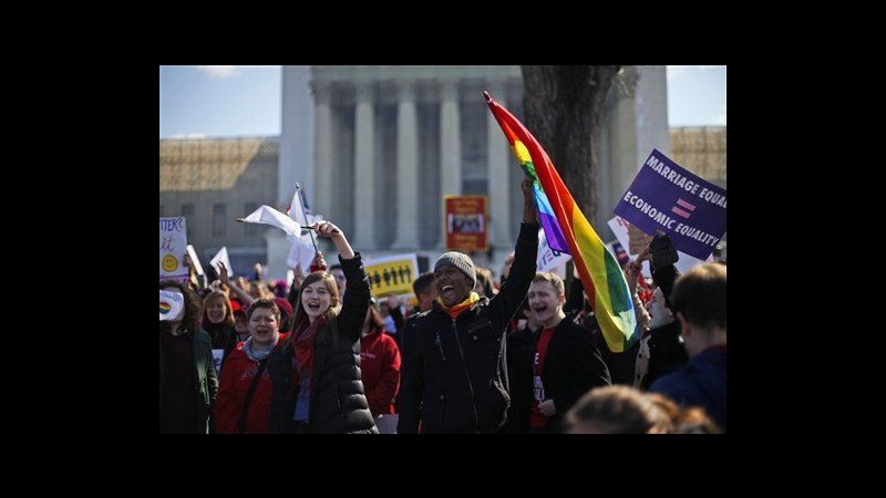 Usa, bando federale nozze gay: scettici 5 giudici Corte suprema