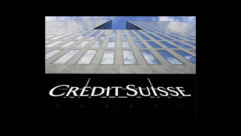 Usa, Credit Suisse pagherà 2,6 mld dlr: aiutò clienti a evadere fisco