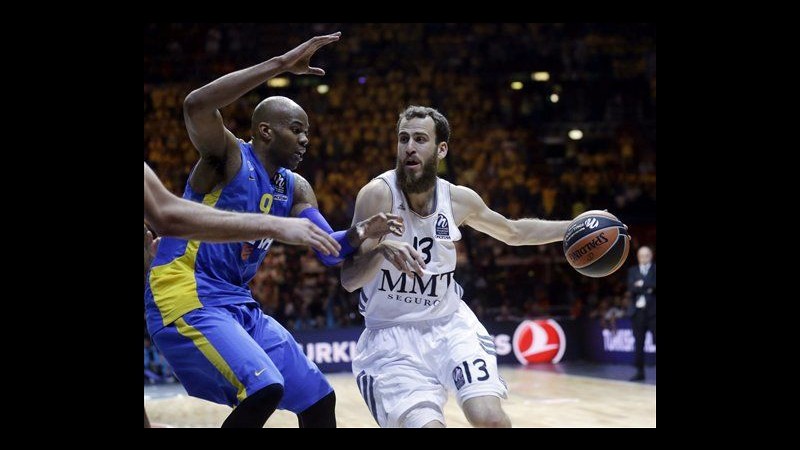 Basket, Eurolega: trionfa Maccabi, Real Madrid piegato all’overtime