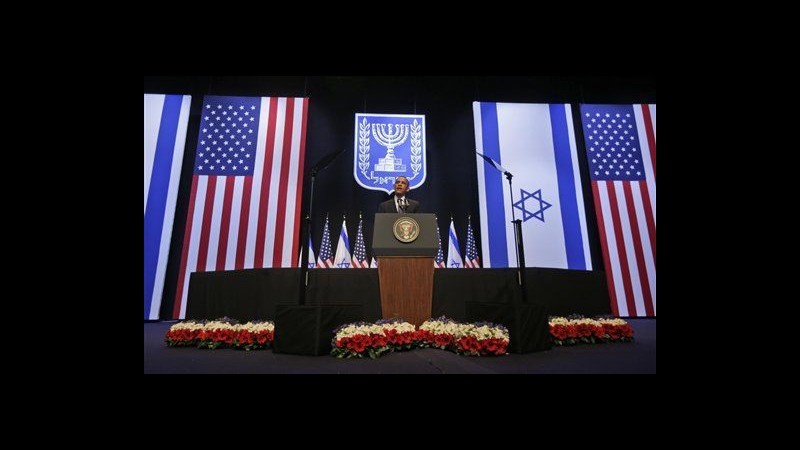 Obama: Riconoscere diritti palestinesi, insediamenti controproducenti
