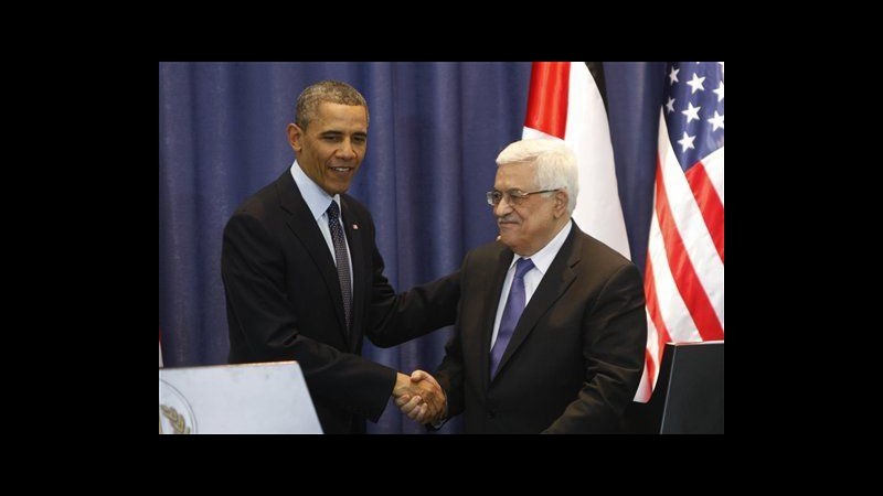 Obama ad Abbas: Negoziare, soluzione a 2 Stati ancora possibile