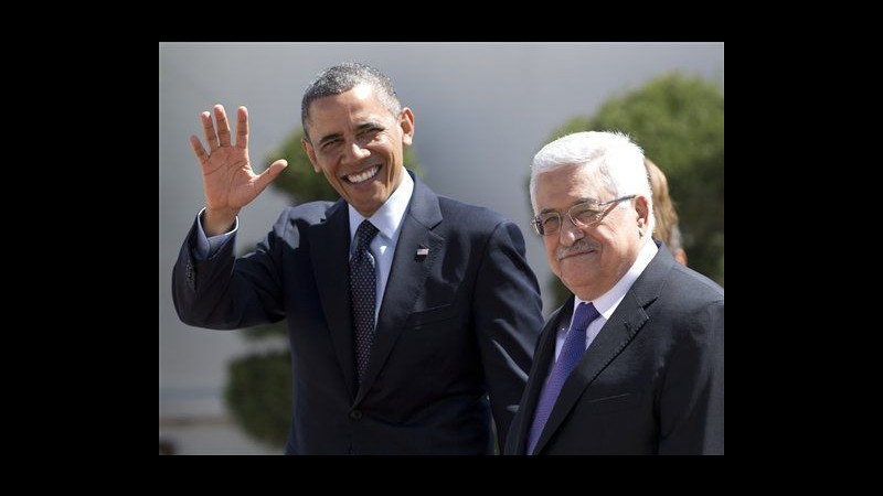 Obama incontra Abbas a Ramallah. Razzi da Gaza su Israele