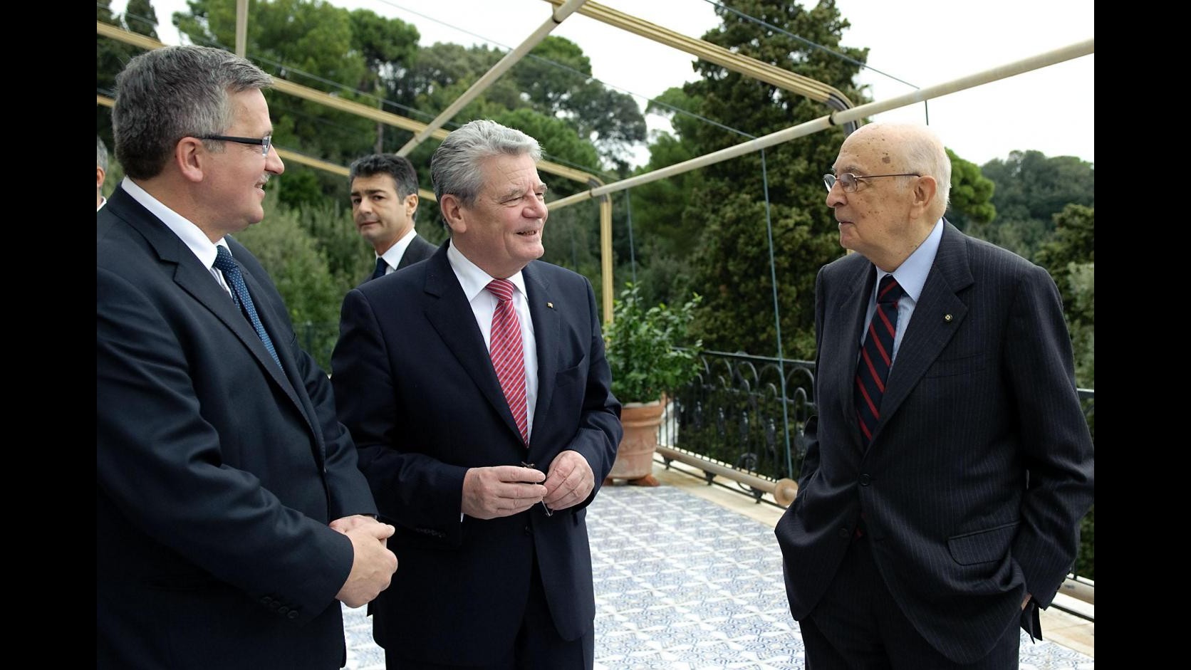 Europee, appello Napolitano-Gauck-Komorowski: Andate a votare per l’Europa