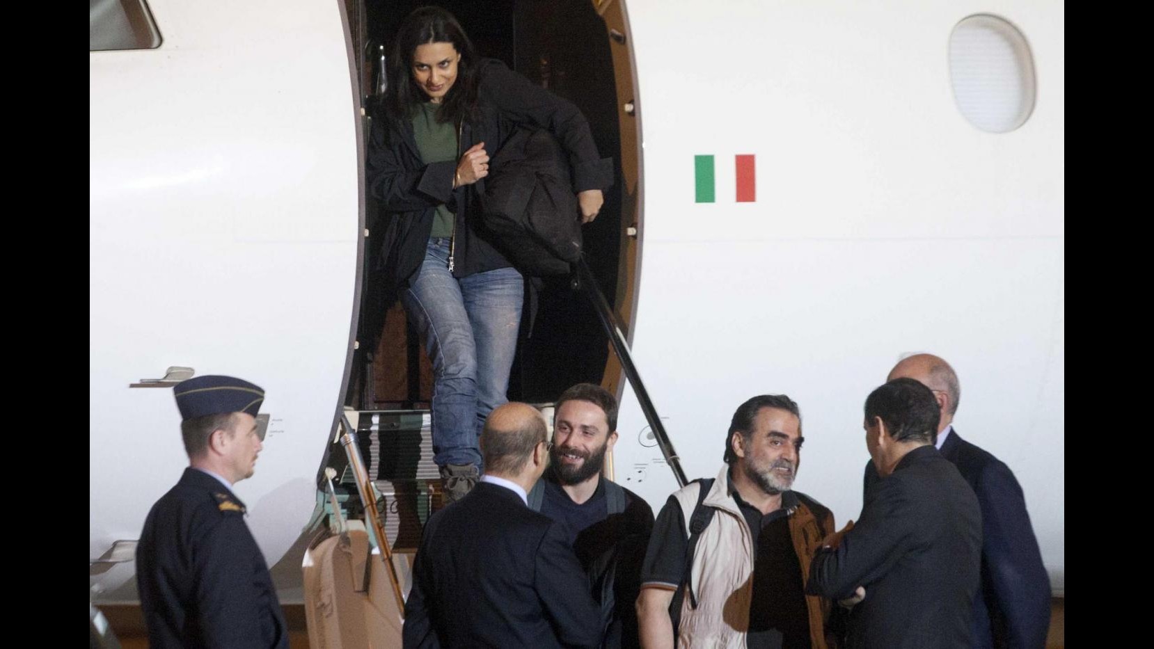 Siria, arrivati a Ciampino i 4 giornalisti italiani liberati oggi