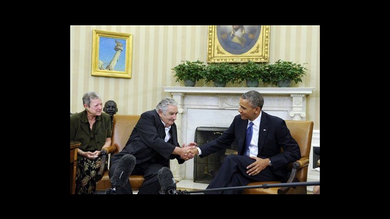 Usa, Obama incontra Mujica: Impressionato da progressi dell’Uruguay
