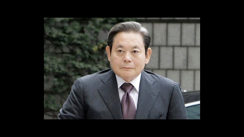 Samsung, infarto per presidente Lee Kun-hee: è stabile in ospedale