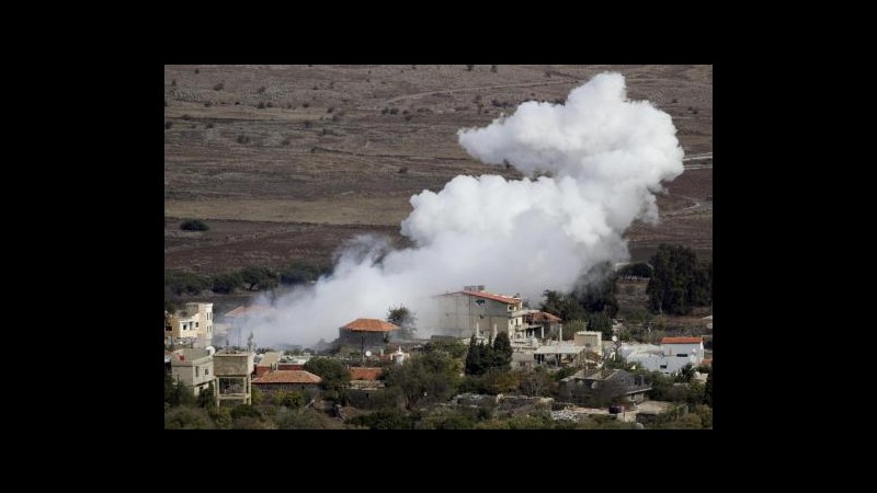 Medioriente, da Siria colpi mortaio nel Golan: Israele risponde