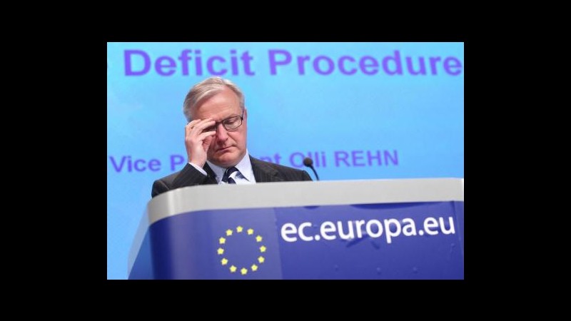 Rehn: Urgente pagamento debiti P.a. ma rispettando target deficit