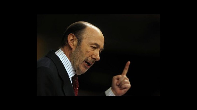 Europee, in Spagna si dimette il leader socialista Rubalcaba