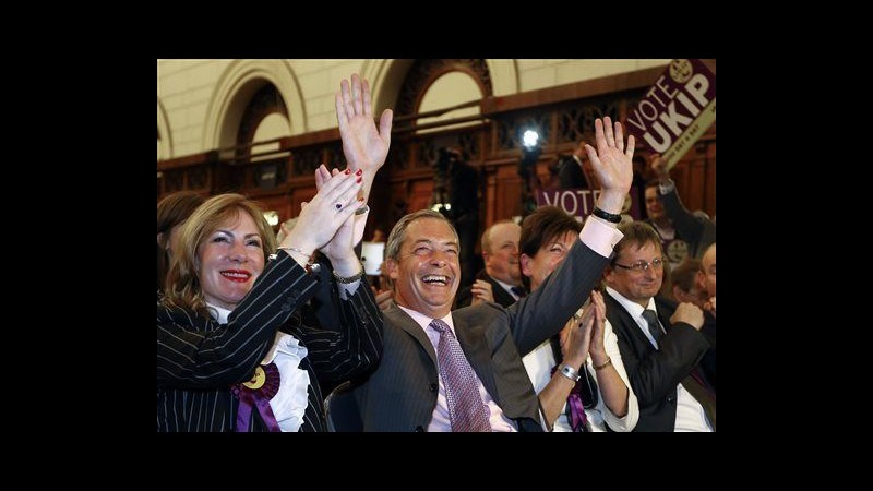 Europee, Farage: Ukip pronto ad avere deputati in Parlamento Regno Unito