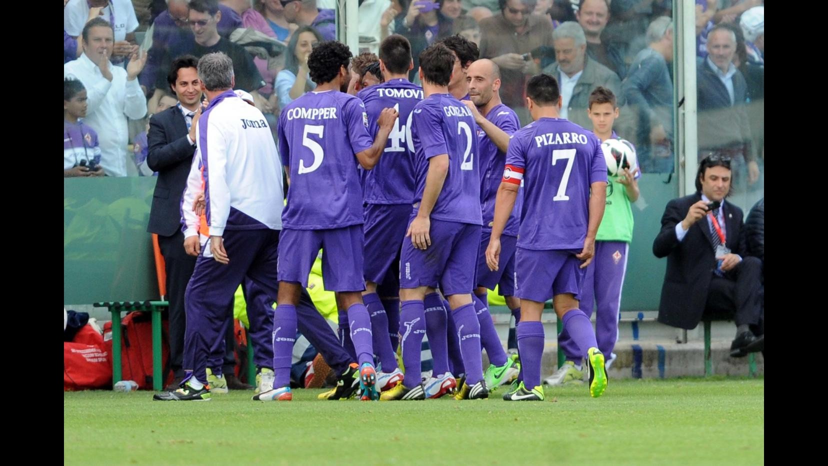 Serie A, la Fiorentina vince ed è 3/a. Inter ko a Palermo, poker Roma