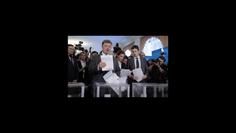 Ucraina, exit poll: Poroshenko eletto presidente con 55,9%