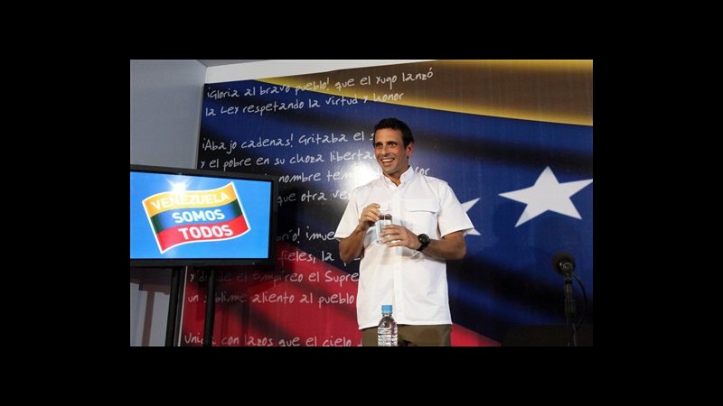 Venezuela, Capriles contesterà risultati elezioni presso Corte suprema