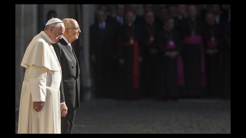 Terra Santa, Napolitano al Papa: Porterà messaggio di speranza e pace