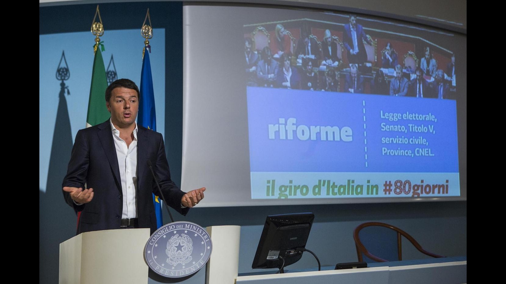 Renzi fa il bilancio dei suoi primi 80 giorni: Giù le tasse per portare su l’Italia